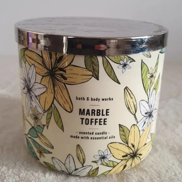 Bath & Body Works Other Bath Body Works Marble Toffee 3 Wick